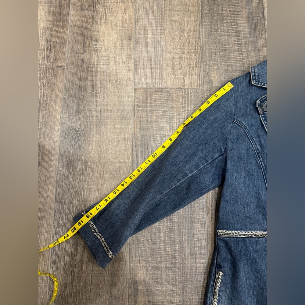Brighton Blue Denim Jacket with Silver Accents - Picture 16 of 17